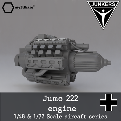 Jumo 222 E/F late war version 1:48 or 1:72 Jumo 222 E/F late war version 1:48 or 1:72