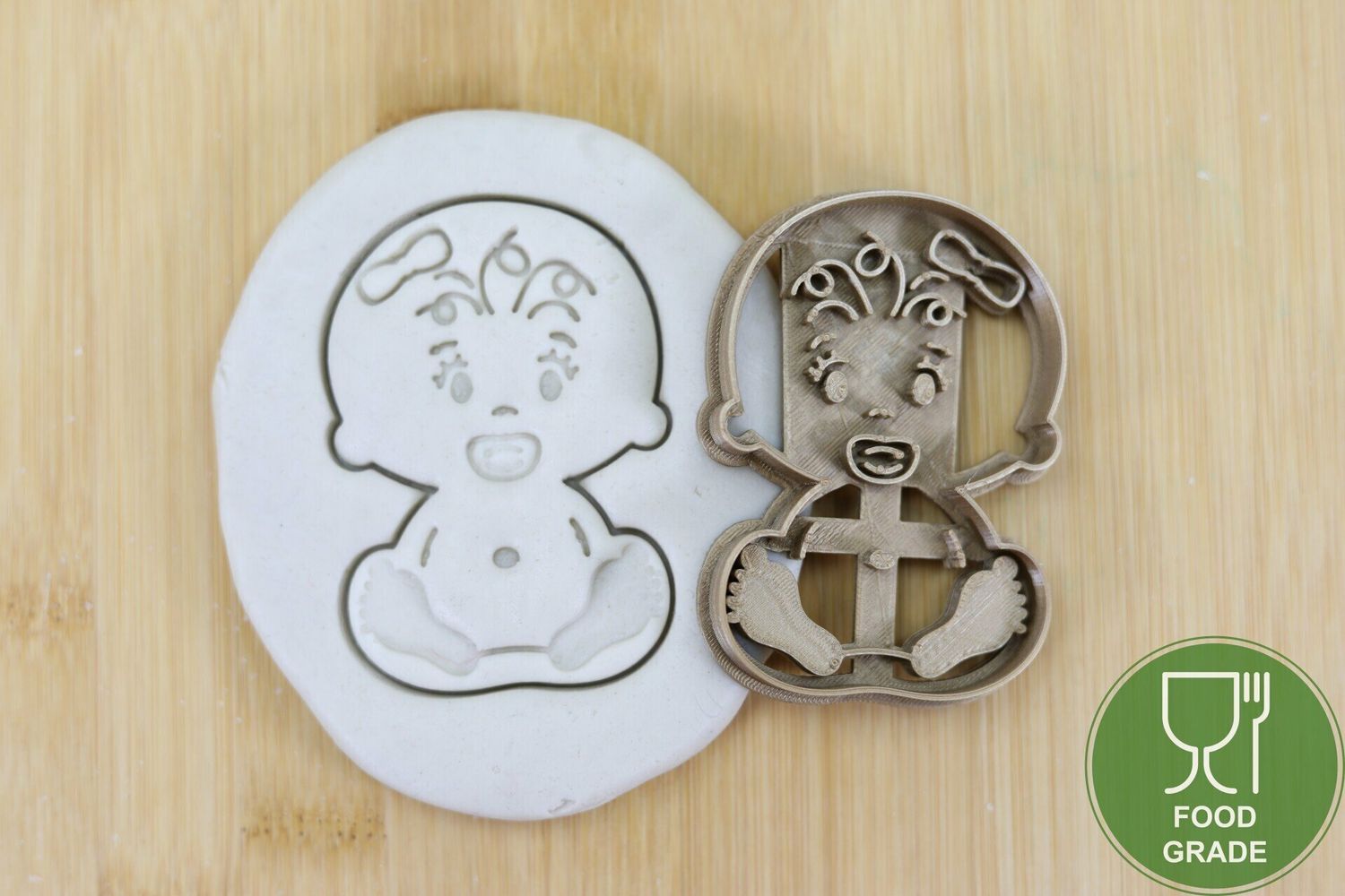 Keksstempel/Ausstechform Baby Shower baby boy ca.8cm