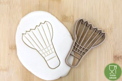 Keksstempel/Ausstechform Badminton Federball ca.8cm Keksstempel/Ausstechform Badminton Federball ca.8cm