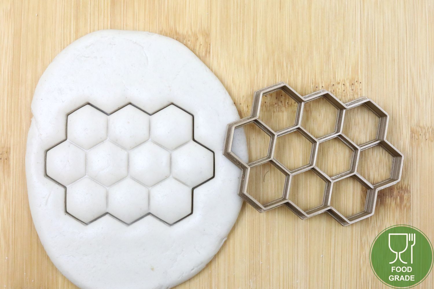 Keksstempel/Ausstechform Bienenwabe  ca.8cm