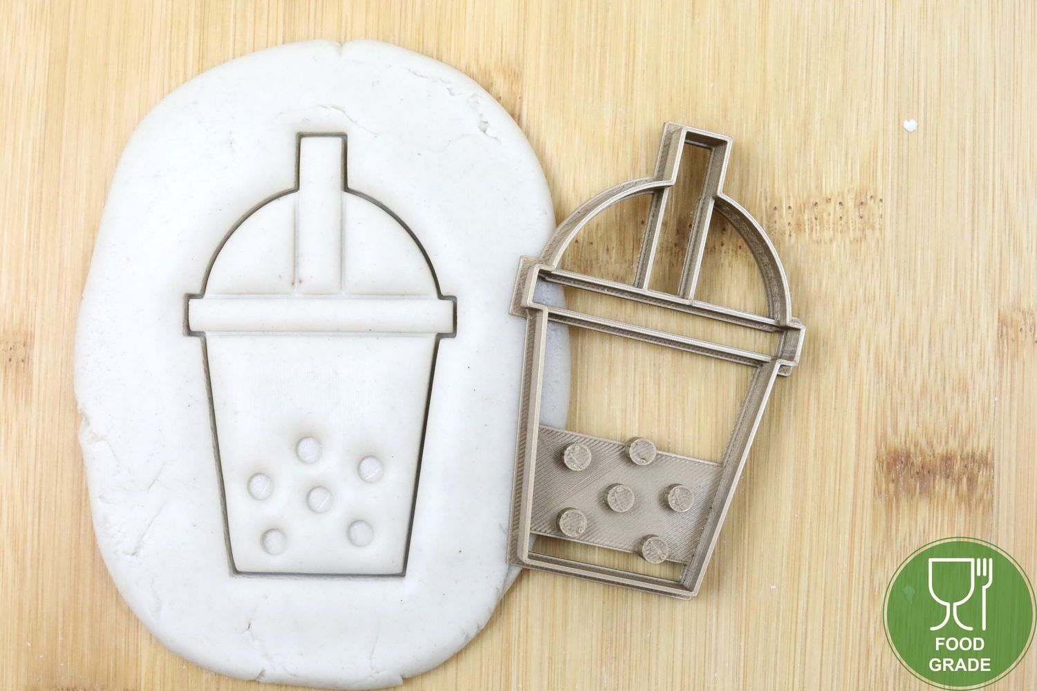 Keksstempel/Ausstechform Bubble tea  ca.8cm