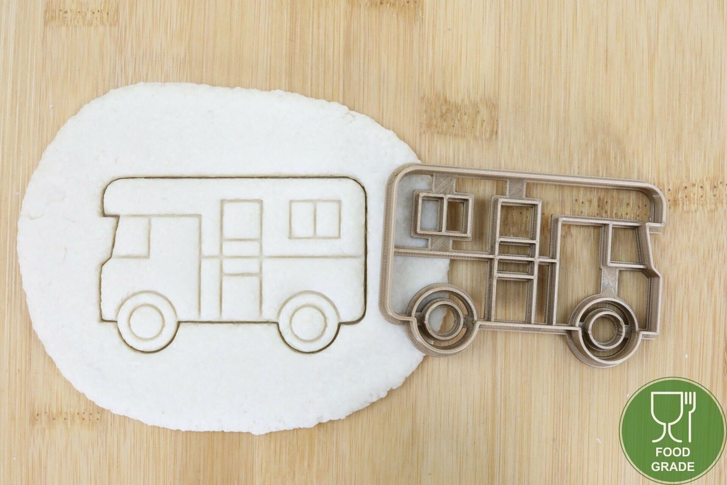 Keksstempel/Ausstechform Camping Wohnwagen ca.8cm