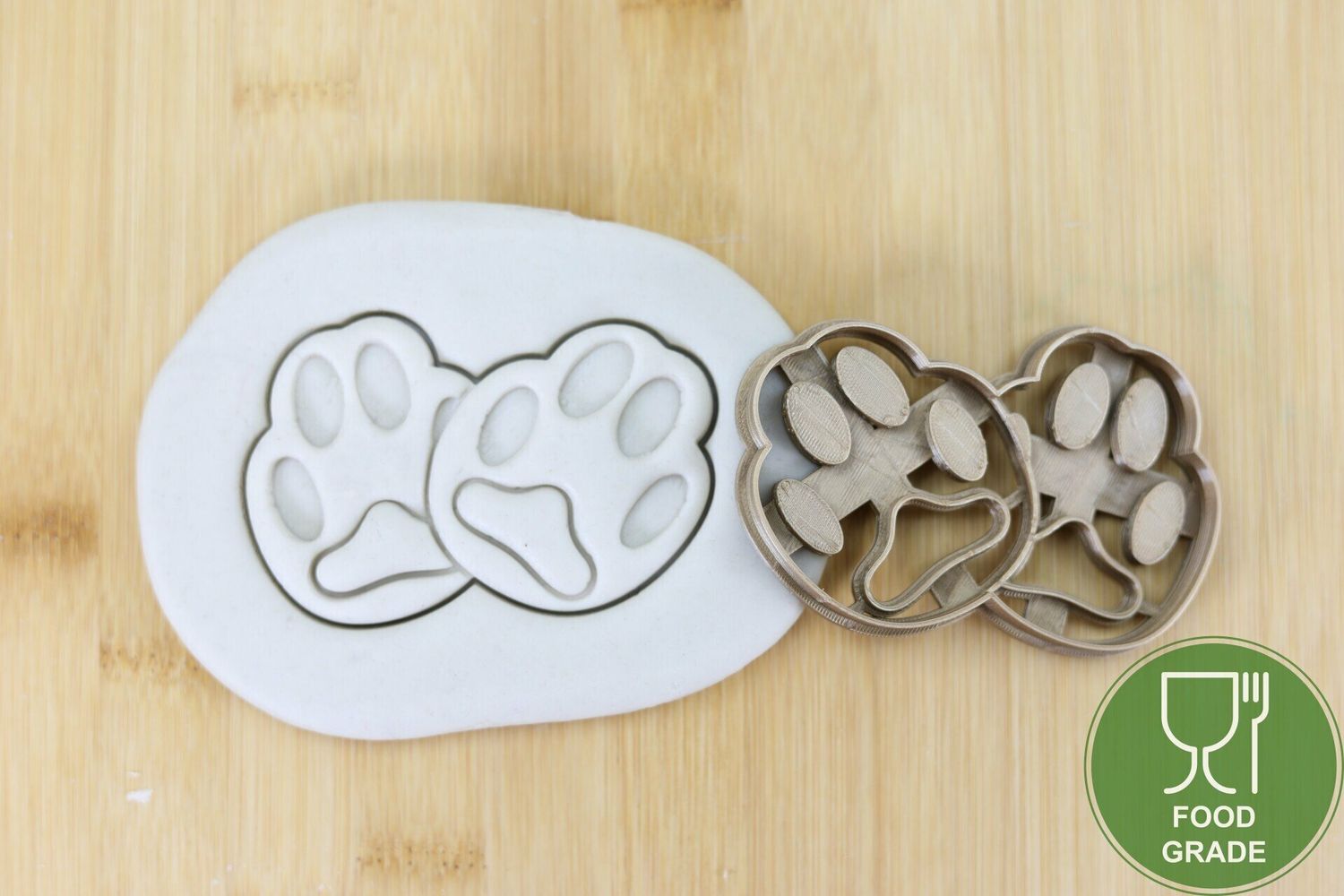 Keksstempel/Ausstechform Cat Paw Double ca.8cm