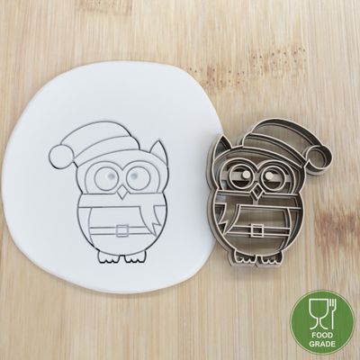 Keksstempel/Ausstechform Christmas Owl  ca.8cm