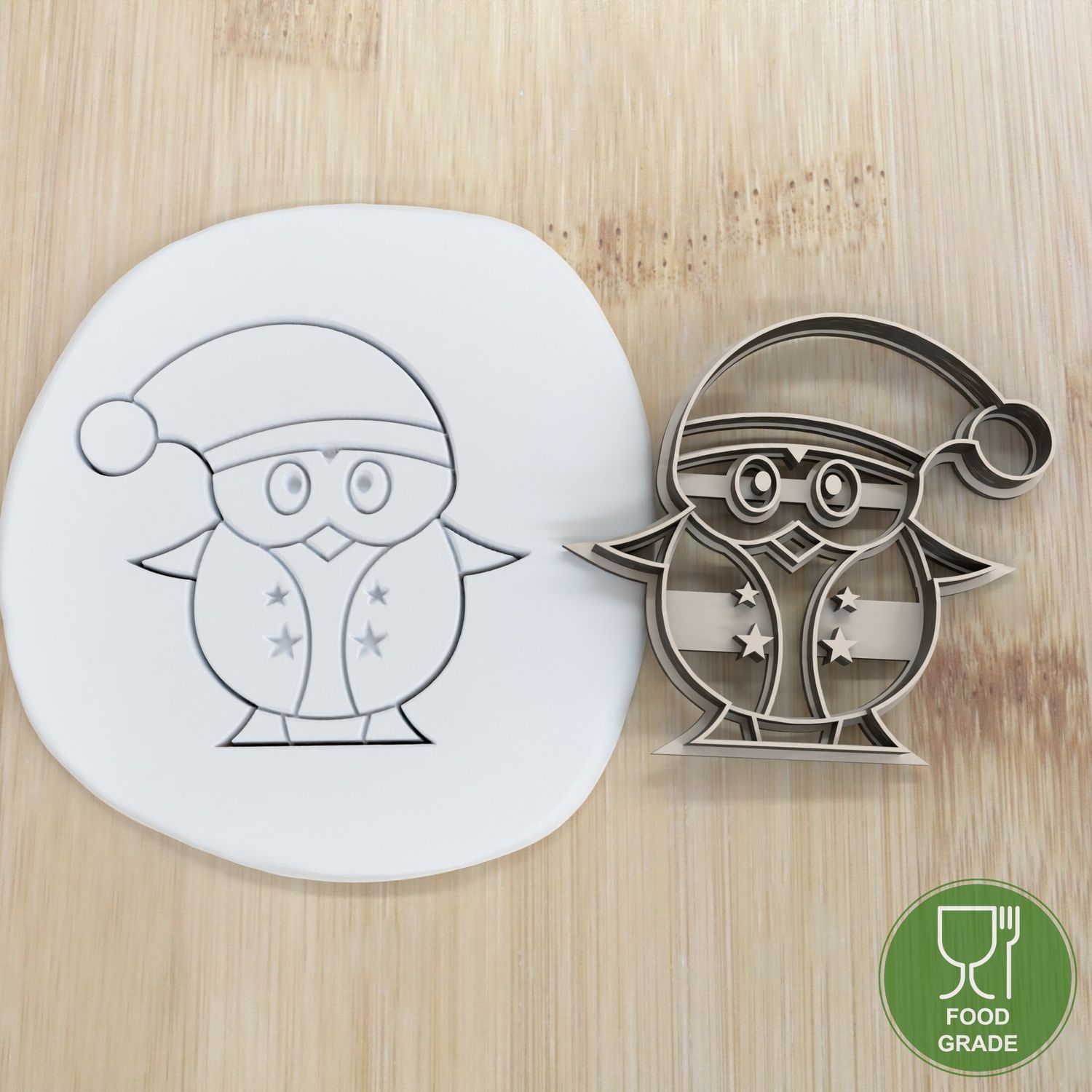 Keksstempel/Ausstechform Christmas Penguin ca.8cm