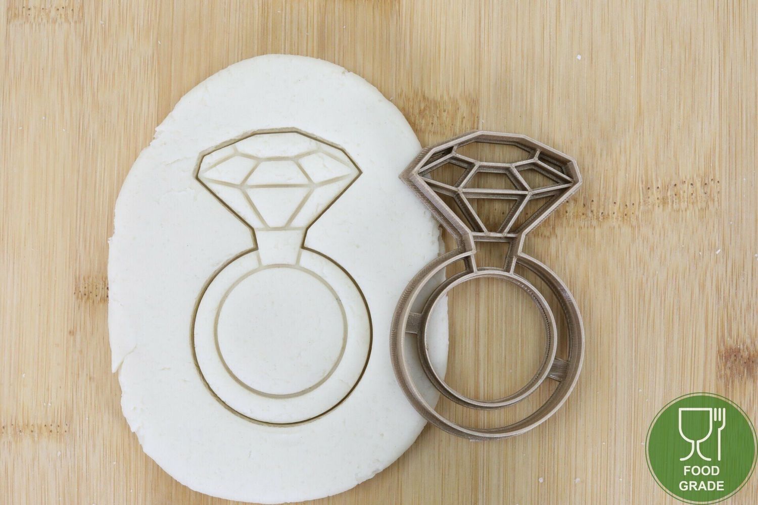 Keksstempel/Ausstechform Diamond Ring  ca.8cm