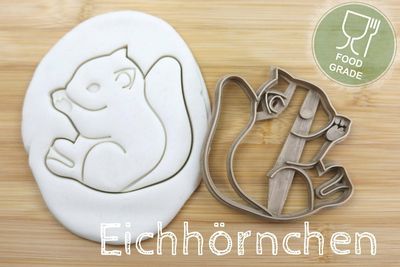 Keksstempel/Ausstechform Eichhörnchen ca.8cm Keksstempel/Ausstechform Eichhörnchen ca.8cm