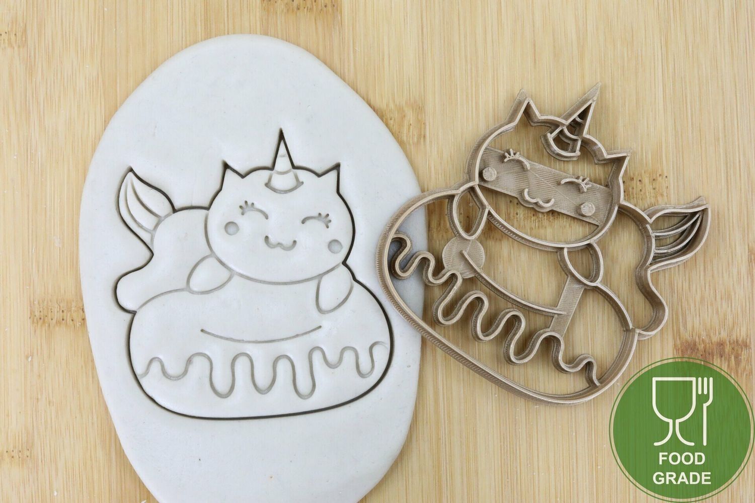 Keksstempel/Ausstechform Einhorn Donut ca.8cm