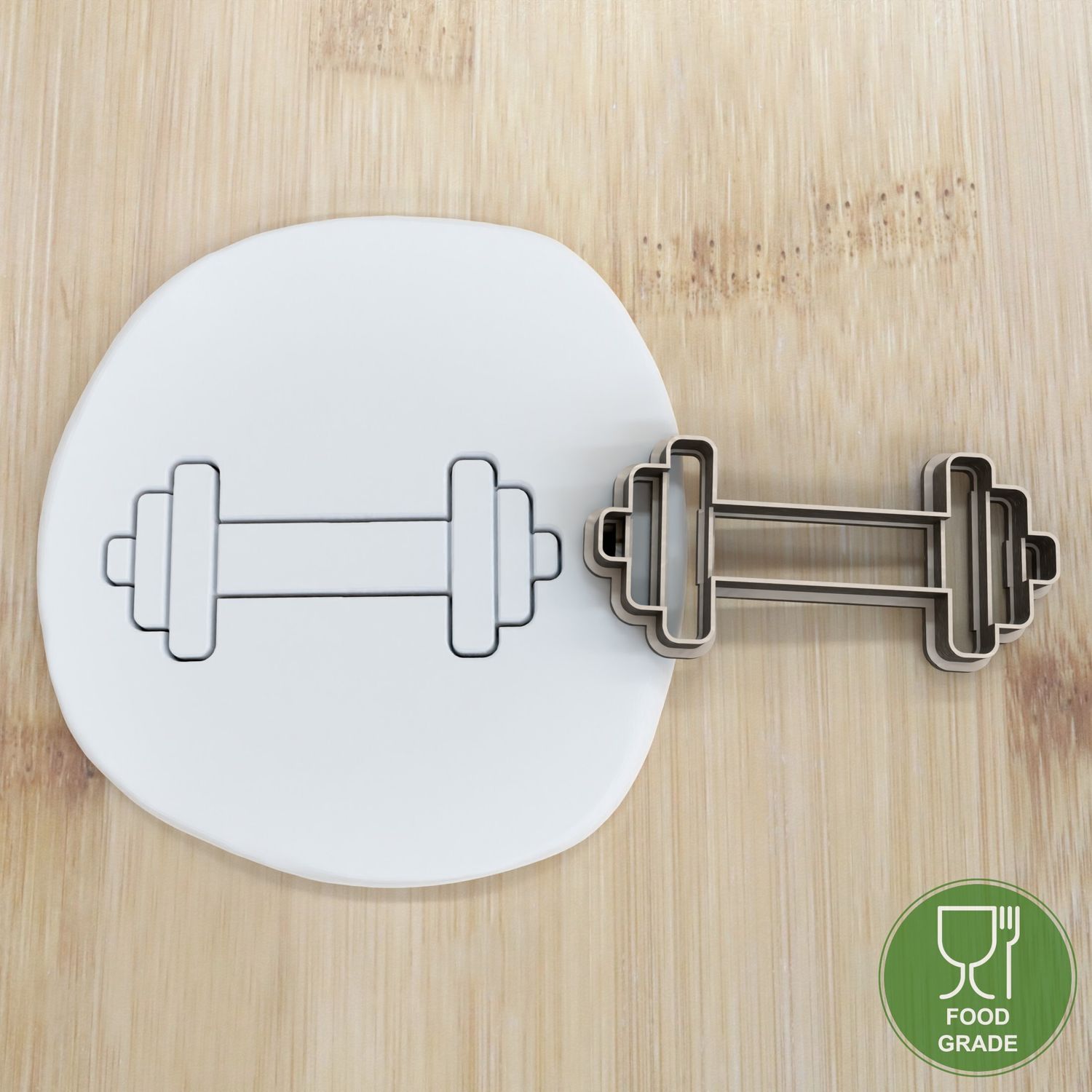Keksstempel/Ausstechform Fitness Dumb bell	 ca.8cm