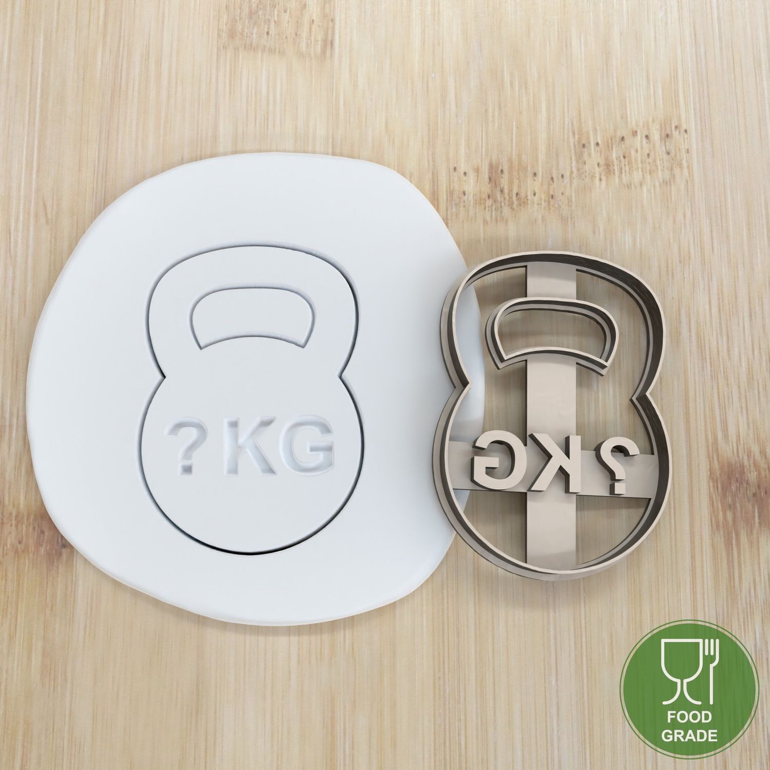 Keksstempel/Ausstechform Fitness Kettlebell	 ca.8cm