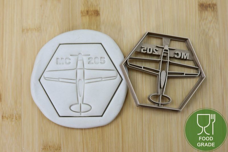 Keksstempel/Ausstechform Flugzeug MC205 ca.8cm Keksstempel/Ausstechform Flugzeug MC205 ca.8cm