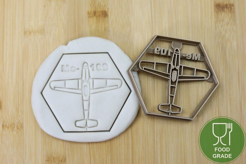 Keksstempel/Ausstechform Flugzeug Me109 ca.8cm Keksstempel/Ausstechform Flugzeug Me109 ca.8cm