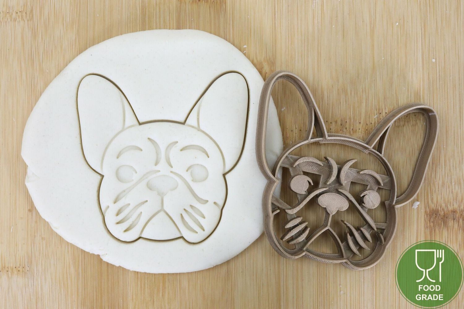 Keksstempel/Ausstechform French bulldog kopf  ca.8cm