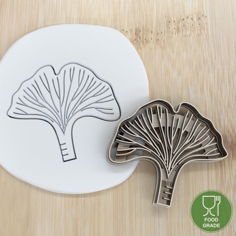 Keksstempel/Ausstechform Ginkgoblatt ca.8cm Keksstempel/Ausstechform Ginkgoblatt ca.8cm