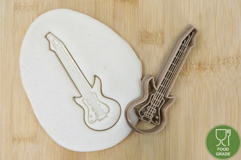 Keksstempel/Ausstechform Gitarre ca.8cm Keksstempel/Ausstechform Gitarre ca.8cm