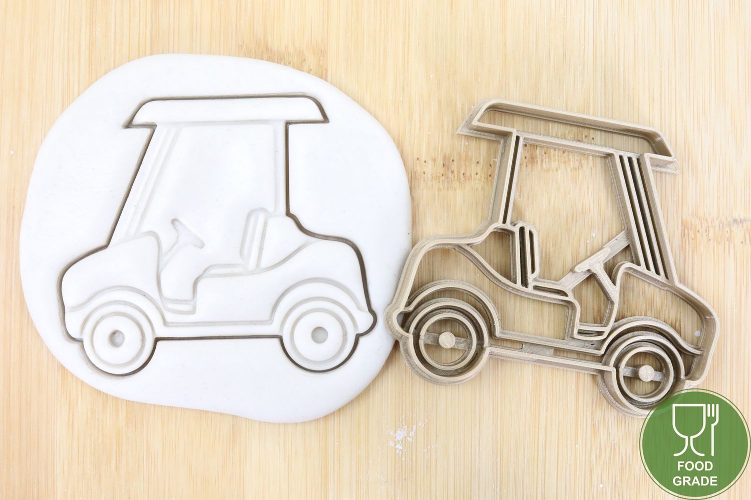 Keksstempel/Ausstechform Golfcart ca.8cm