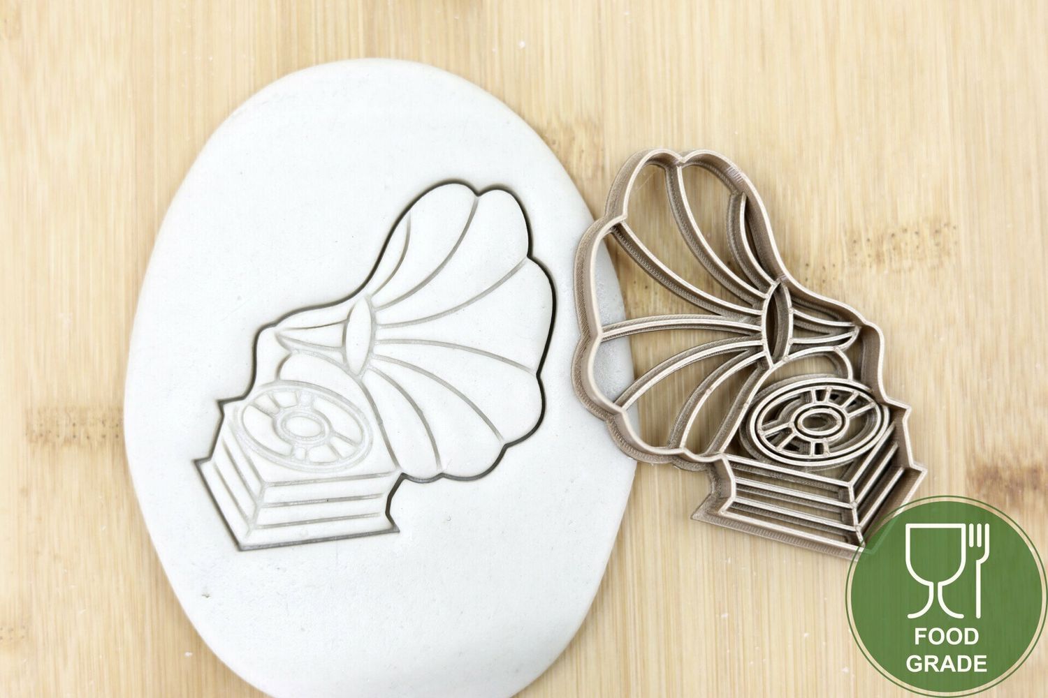 Keksstempel/Ausstechform Gramophone ca.8cm