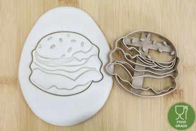 Keksstempel/Ausstechform Hamburger ca.8cm