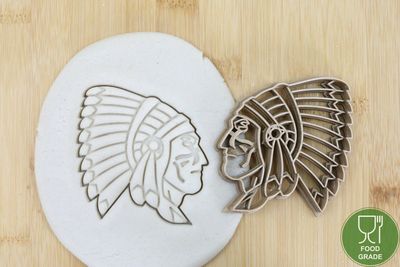 Keksstempel/Ausstechform Indianer ca.8cm Keksstempel/Ausstechform Indianer ca.8cm