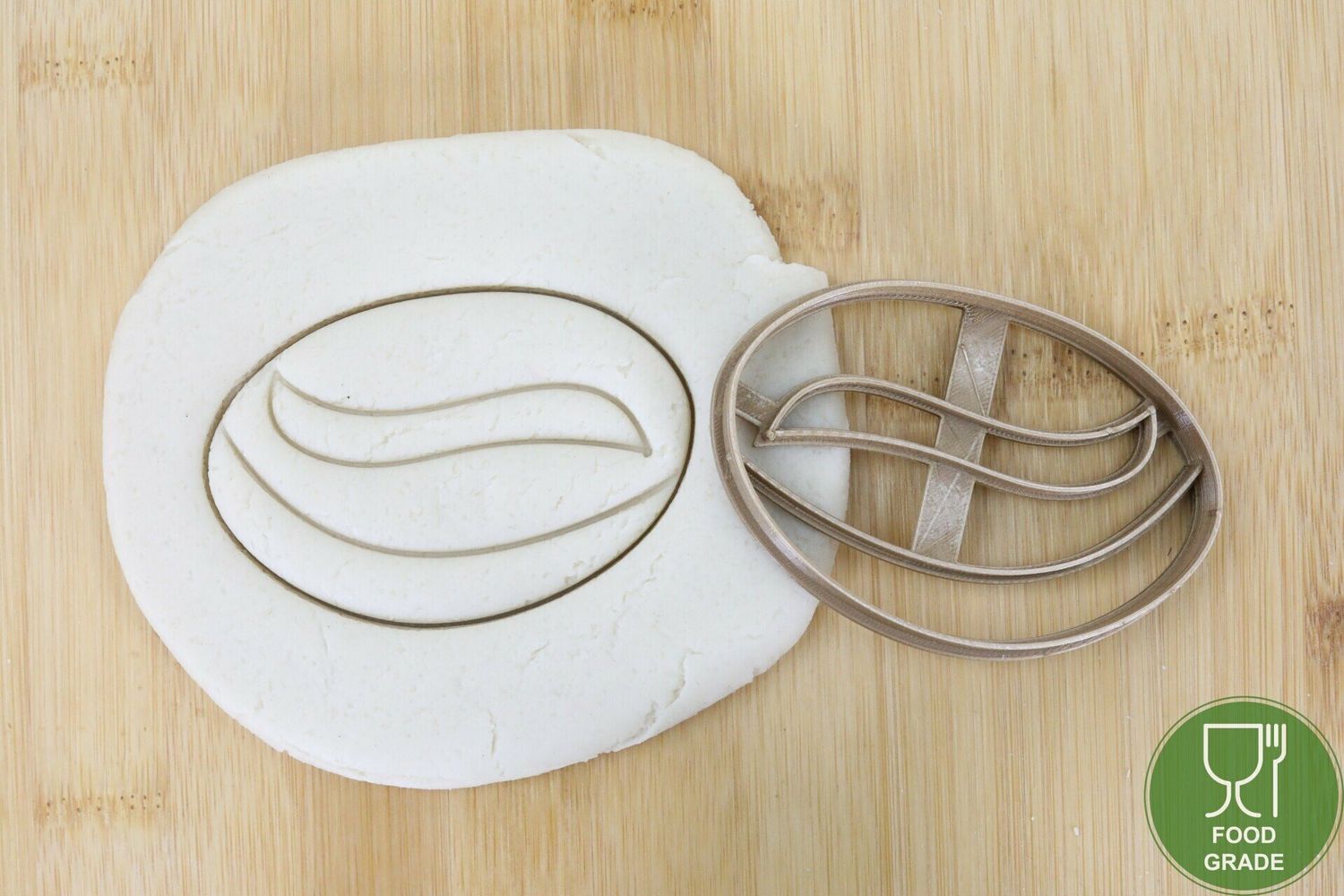 Keksstempel/Ausstechform Kaffeebohne  ca.8cm