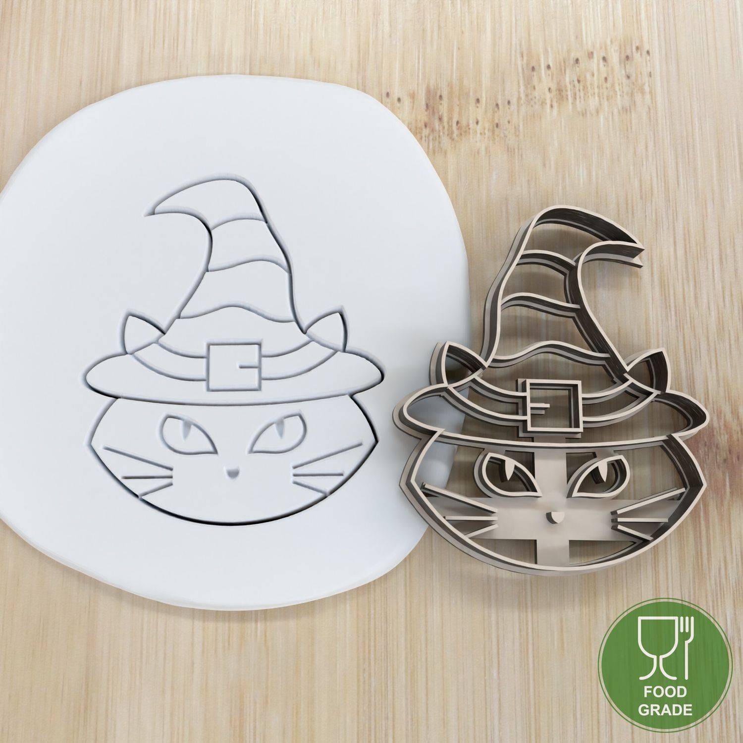 Keksstempel/Ausstechform Katze mit Mütze	 ca.8cm