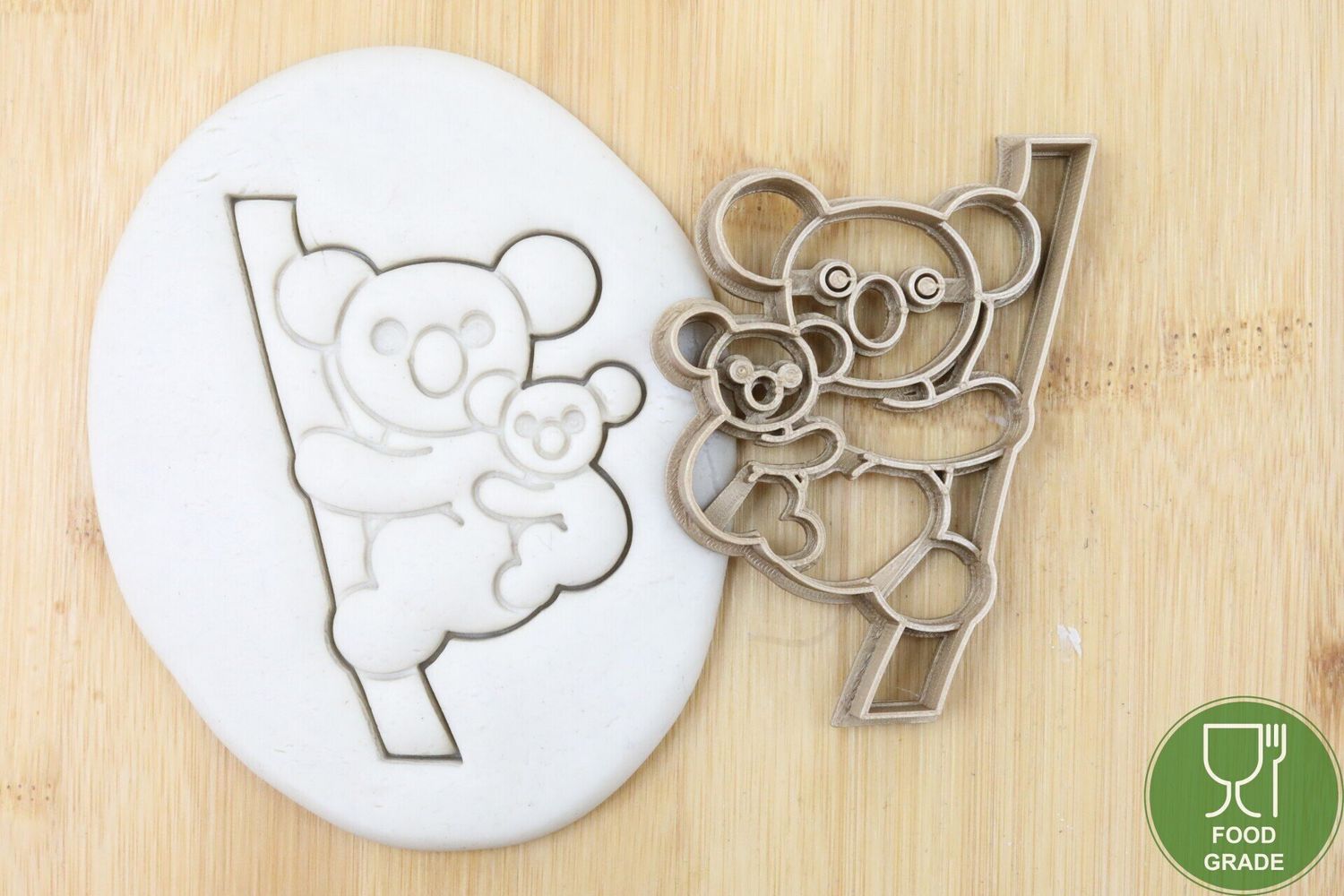 Keksstempel/Ausstechform Koala mit baby ca.8cm