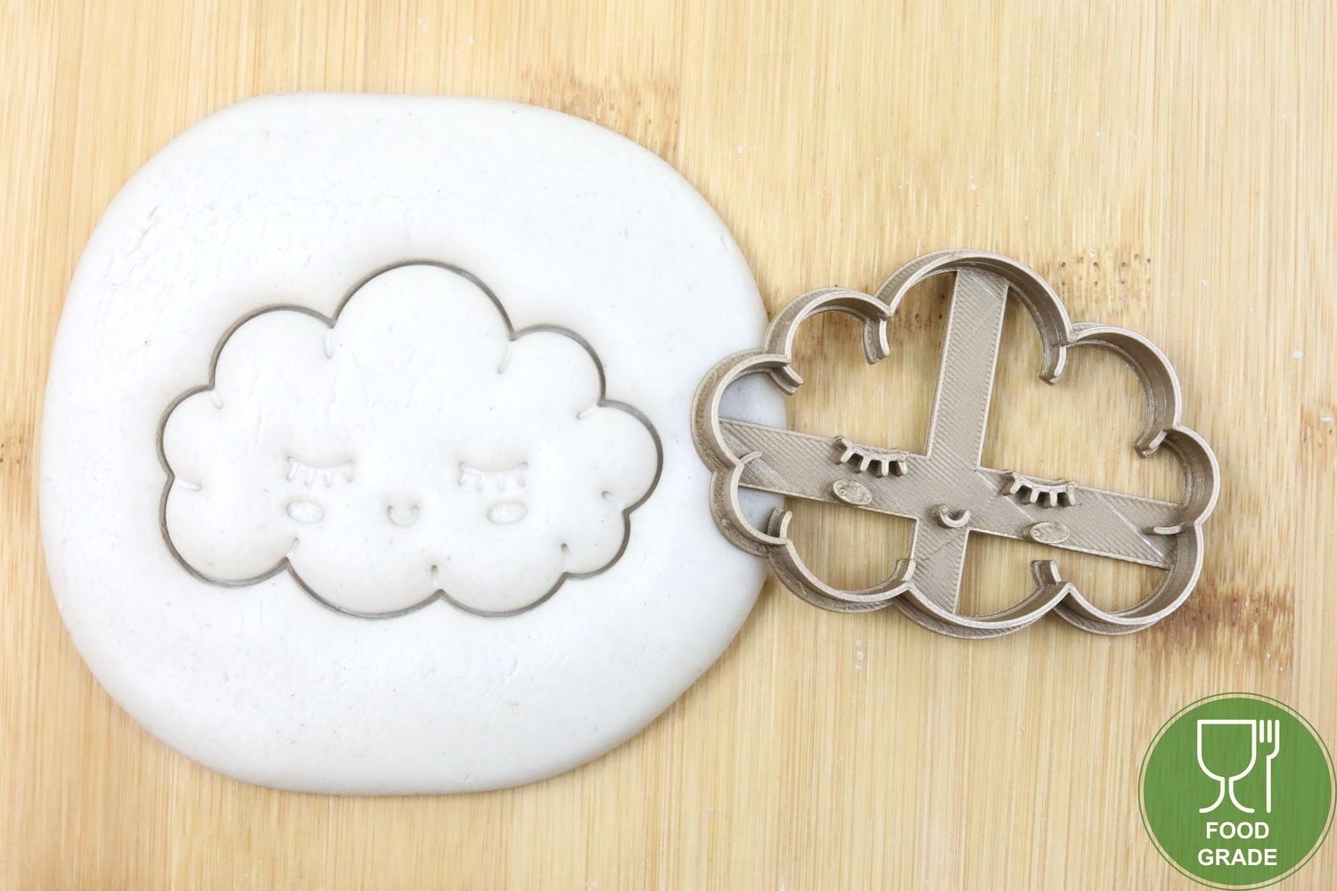 Keksstempel/Ausstechform Lachende Wolken ca.8cm