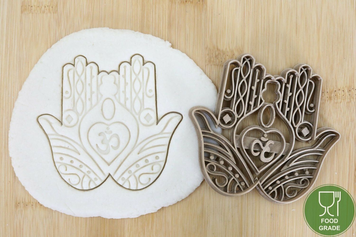 Keksstempel/Ausstechform Namaste double Hand  ca.8cm
