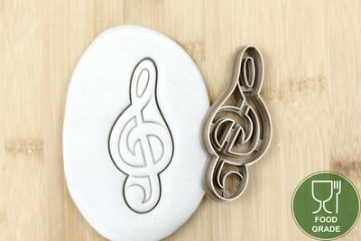 Keksstempel/Ausstechform Notenschlüssel ca.8cm