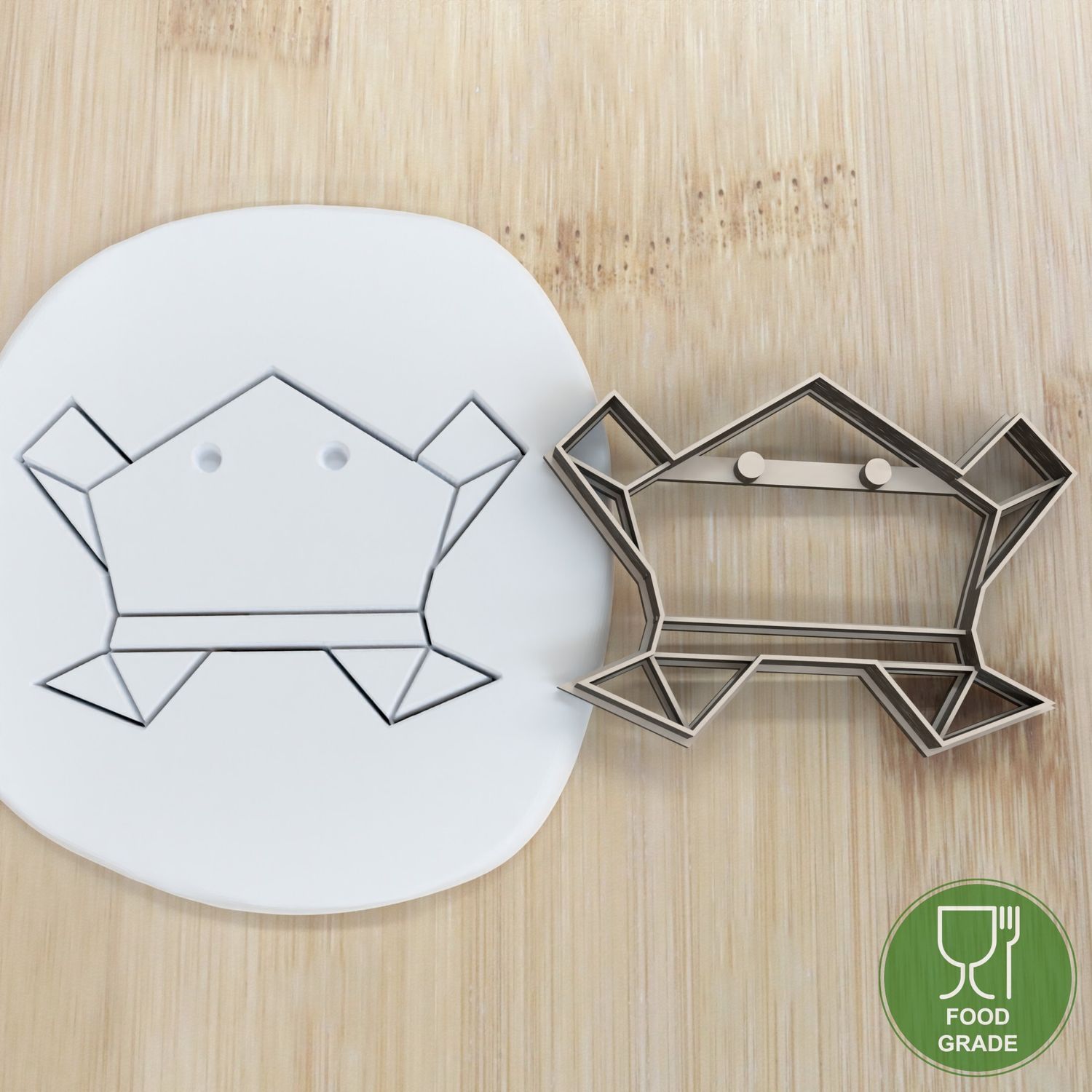 Keksstempel/Ausstechform Origami Frosch ca.8cm