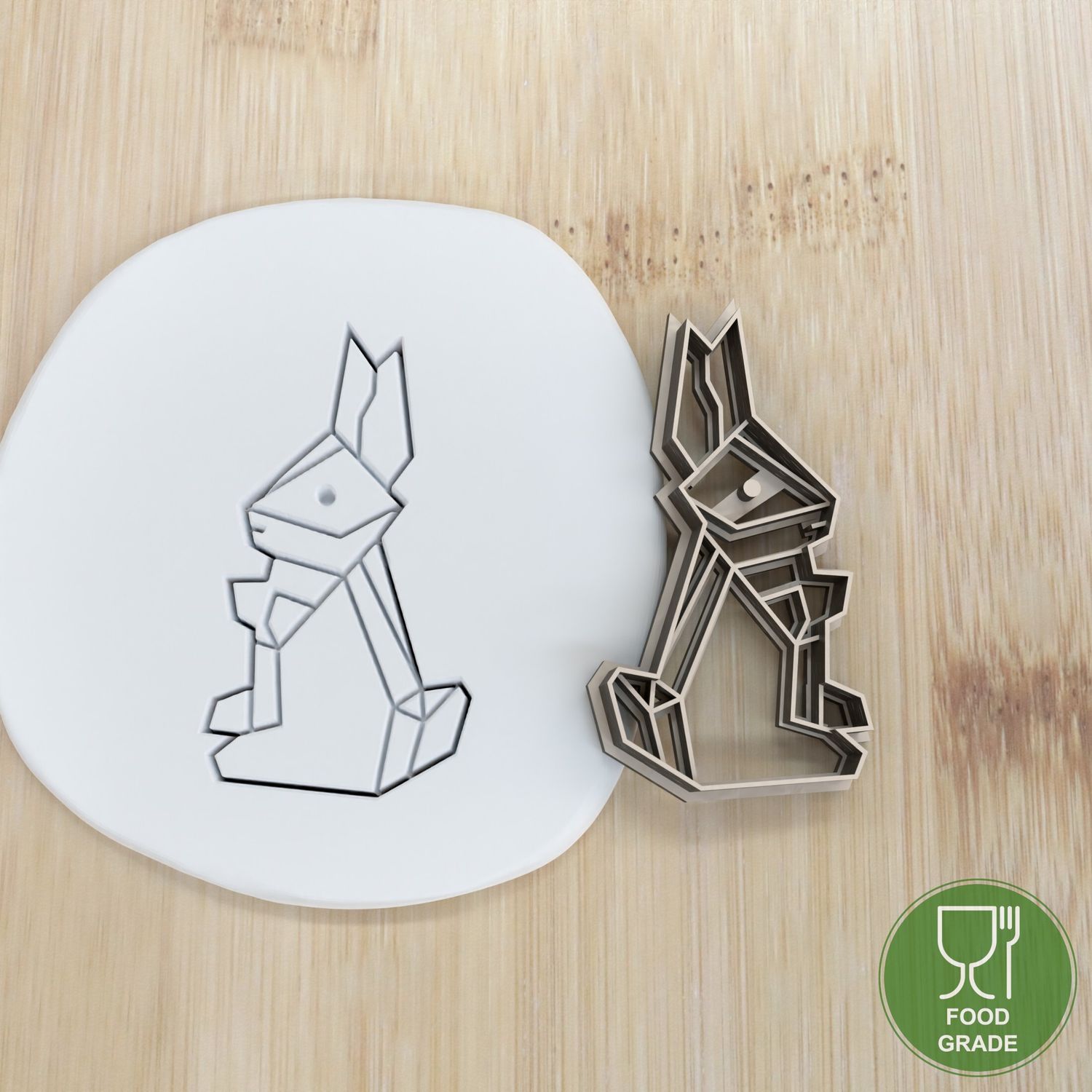 Keksstempel/Ausstechform Origami Hase ca.8cm