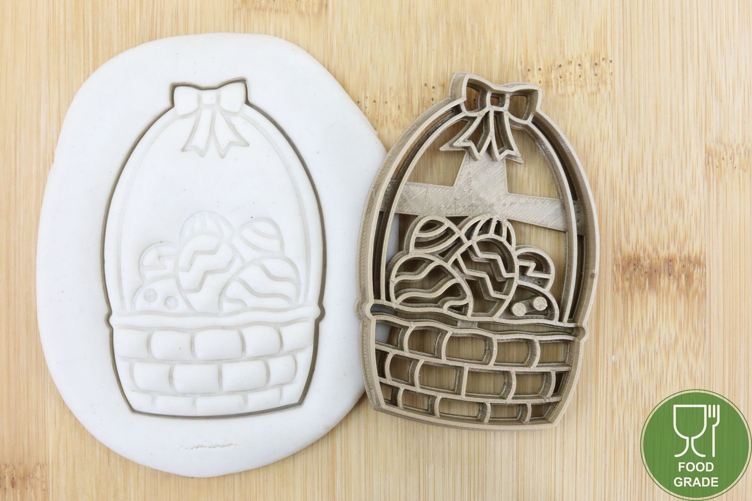 Keksstempel/Ausstechform Ostern Eier im Korb ca.8cm