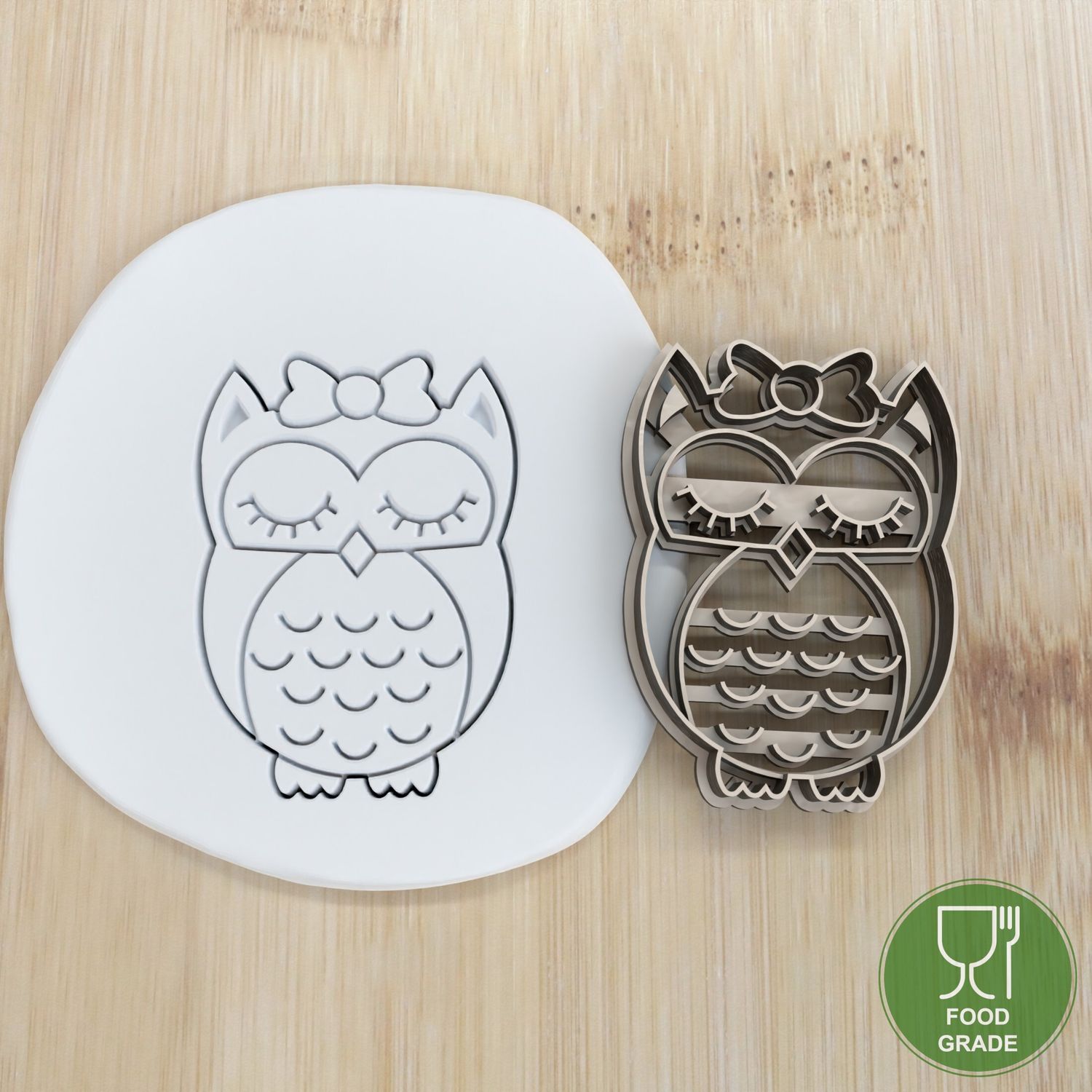Keksstempel/Ausstechform Owl girl ca.8cm