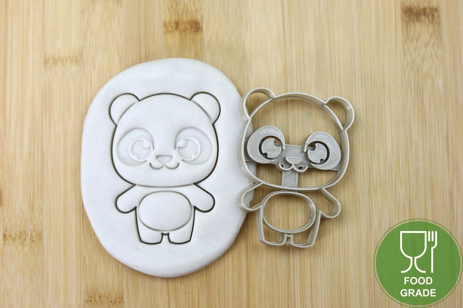 Keksstempel/Ausstechform Panda ca.8cm