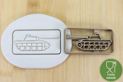 Keksstempel/Ausstechform Panzer Panther ca.8cm Keksstempel/Ausstechform Panzer Panther ca.8cm
