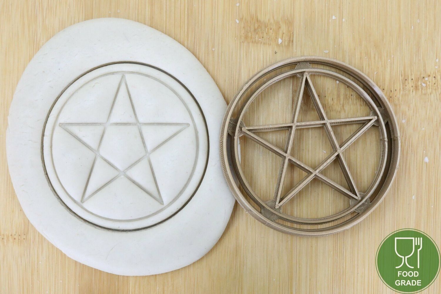 Keksstempel/Ausstechform Pentacle ca.8cm