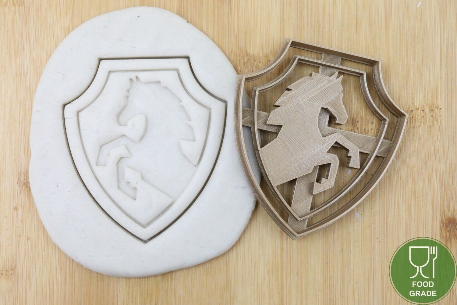 Keksstempel/Ausstechform Pferdeschild ca.8cm