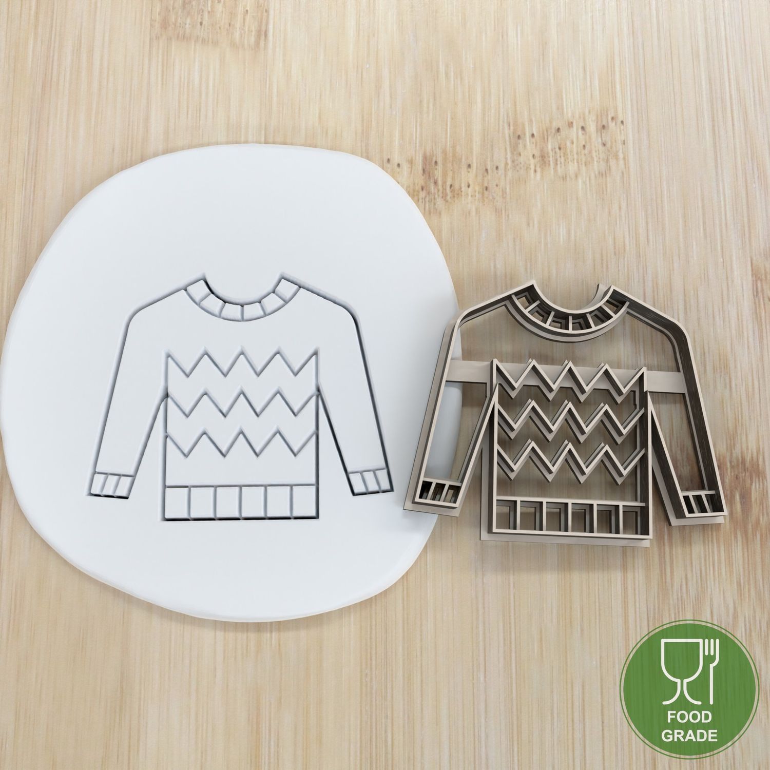 Keksstempel/Ausstechform Pullover ca.8cm