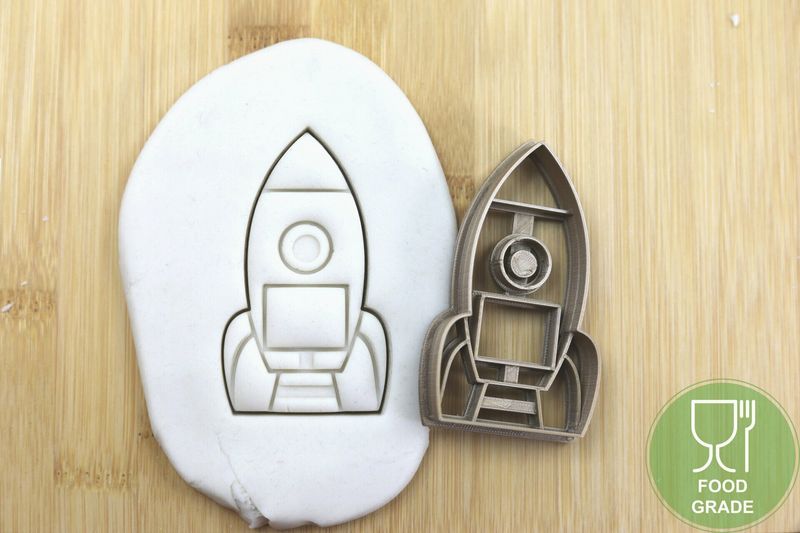 Keksstempel/Ausstechform Rakete ca.8cm Keksstempel/Ausstechform Rakete ca.8cm
