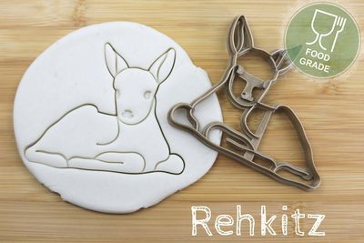 Keksstempel/Ausstechform Rehkitz ca.8cm Keksstempel/Ausstechform Rehkitz ca.8cm