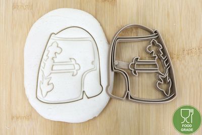 Keksstempel/Ausstechform Ritter Helm  ca.8cm Keksstempel/Ausstechform Ritter Helm  ca.8cm