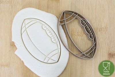 Keksstempel/Ausstechform Rugbyball ca.8cm