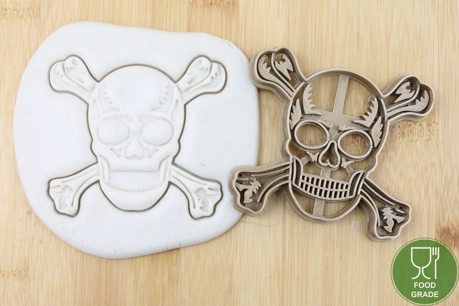 Keksstempel/Ausstechform Skull Crossbones ca.8cm