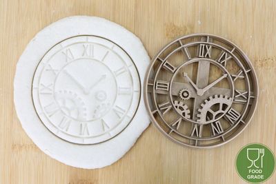 Keksstempel/Ausstechform Steampunk Uhr ca.8cm Keksstempel/Ausstechform Steampunk Uhr ca.8cm