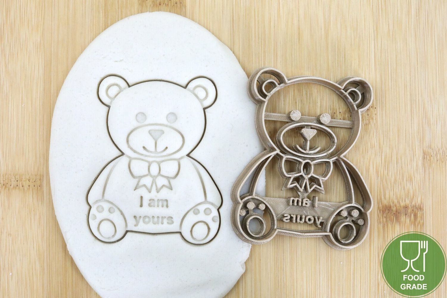 Keksstempel/Ausstechform Teddy i am yours Valentine  ca.8cm