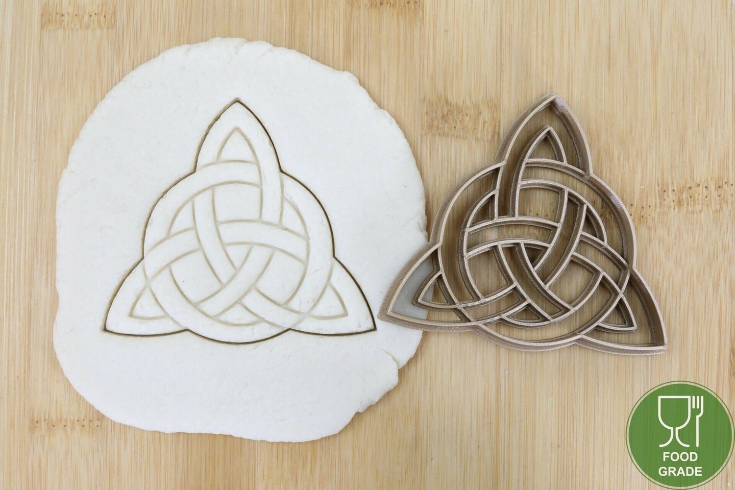 Keksstempel/Ausstechform Triquetra Celtic Knots Knotenmuster Dreieck ca.8cm