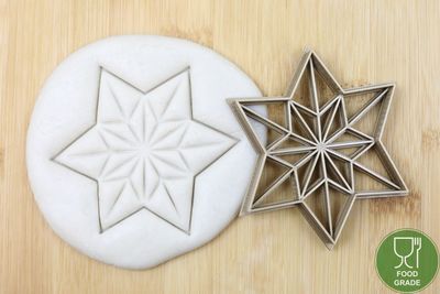 Keksstempel/Ausstechform Weihnachten Origami Stern ca.8cm