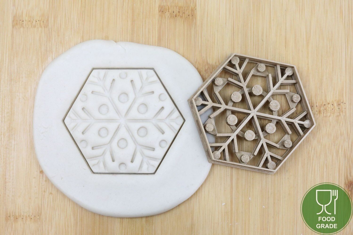 Keksstempel/Ausstechform Weihnachten Schneeflocken Type 4 ca.8cm