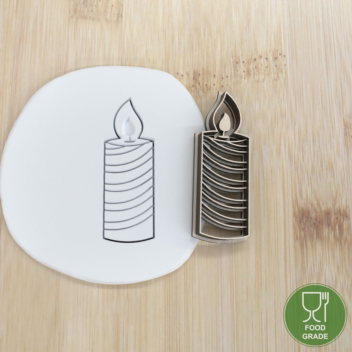 Keksstempel/Ausstechform Weihnachten Weihnachtskerzen ca.8cm