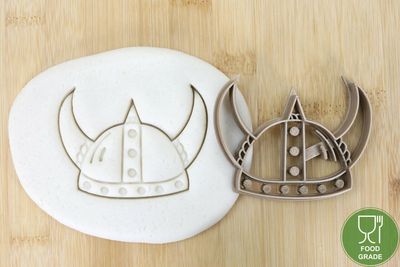 Keksstempel/Ausstechform Wikingerhelm ca.8cm Keksstempel/Ausstechform Wikingerhelm ca.8cm